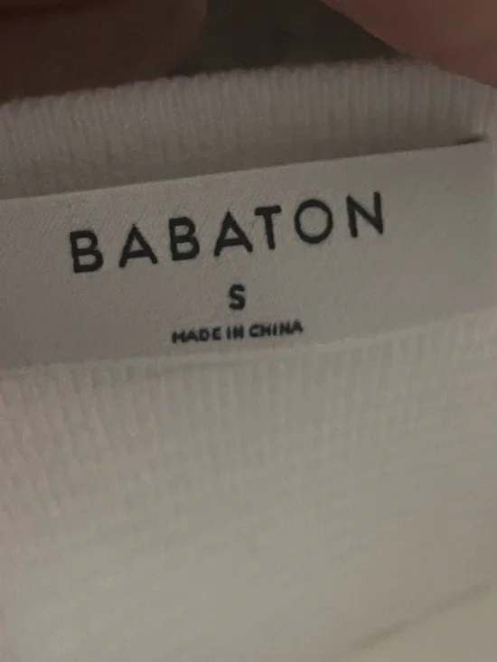 Babaton Andres Sculpt Knit Mini Skirt Ribbed White - Picture 5 of 7